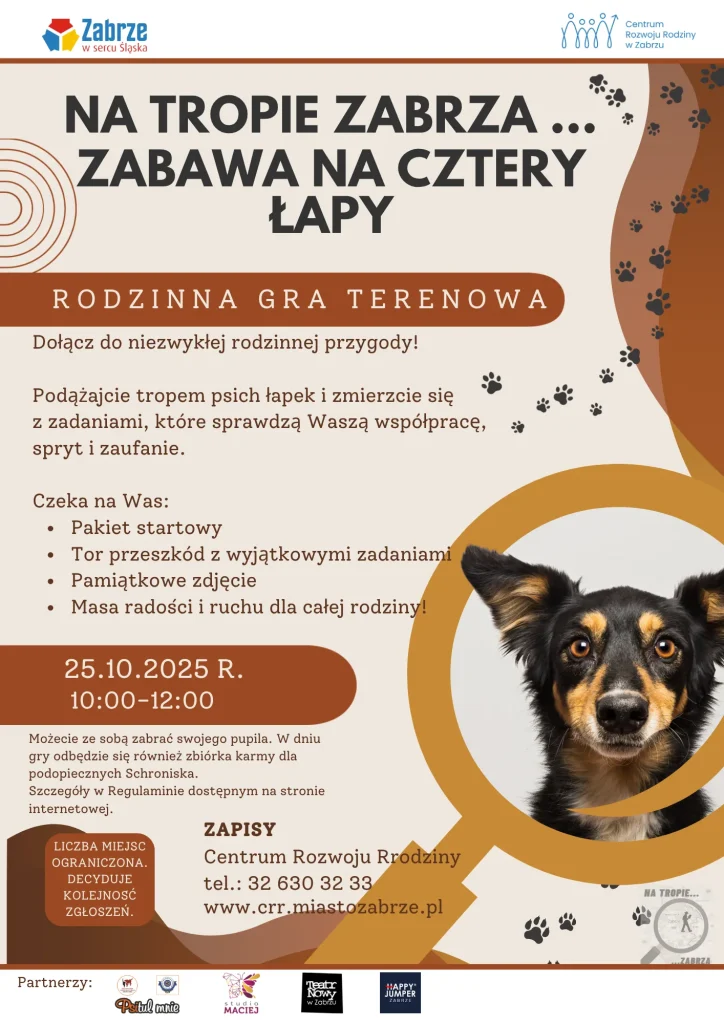 🐾 Na tropie Zabrza... Zabawa na cztery łapy! 🐾